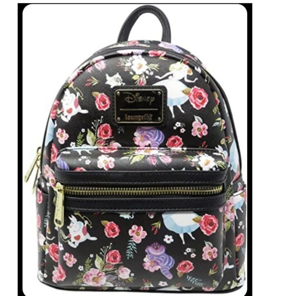 Loungefly X Disney Alice In Wonderland Allover Print Mini Backpack- rare